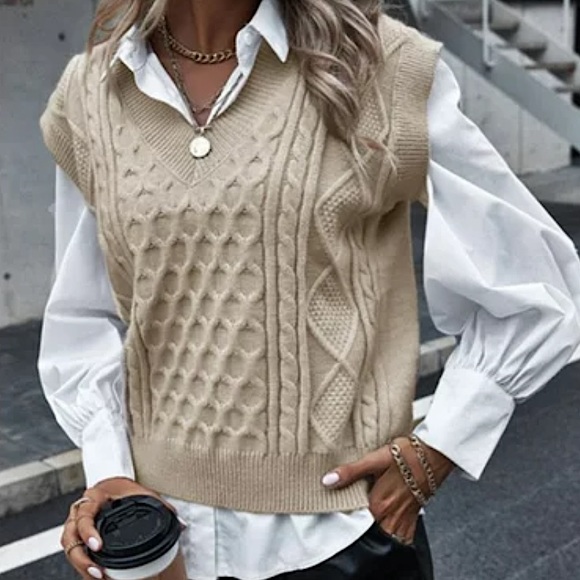 Ardene Sweaters - ARDENE | 🆕 Cable knit sweater vest XS-M